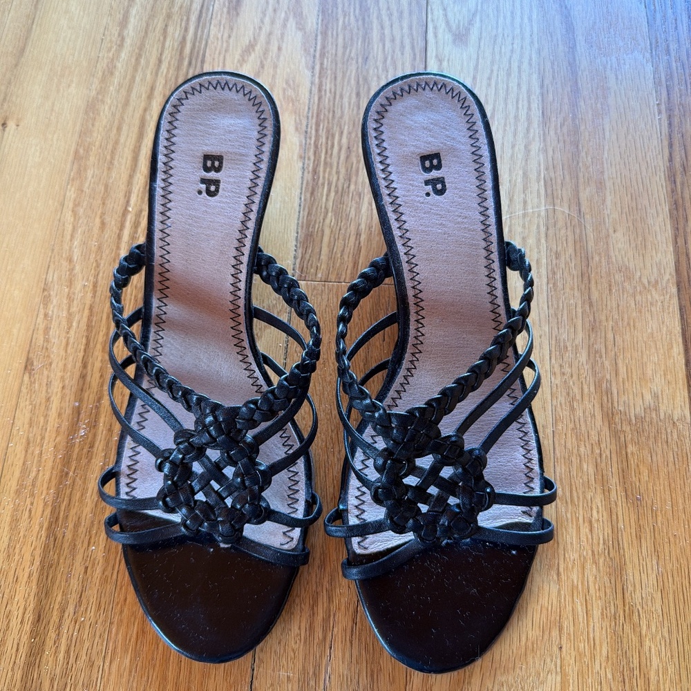 Black Strappy Sandals